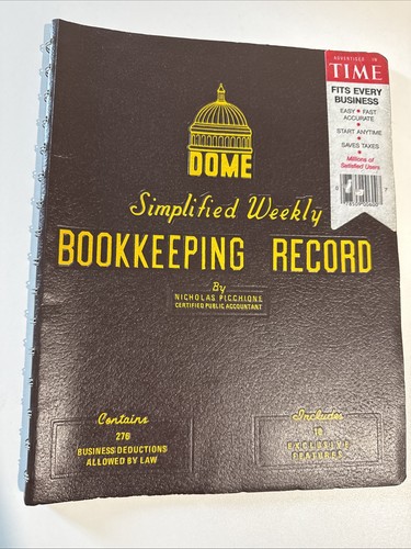 VTG Dome Simplified Weekly Bookkeeping Record SOME PAGES REMOVED