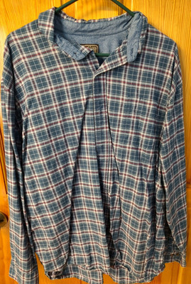 CE Schmidt Workwear Shirt Men's 2XL Flannel Plaid Button Down Long Sleeve Cotton
