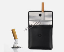 Pocket Ashtray Portable Smoking Cigarette Ash Pouch Fireproof Odorless Bag Trave