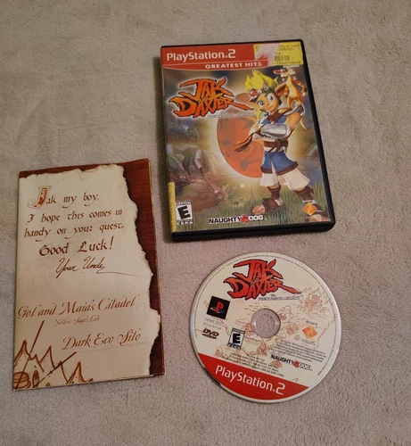 Jak and Daxter The Precursor Legacy PS2 PlayStation 2 Greatest Hits -Map /Manual