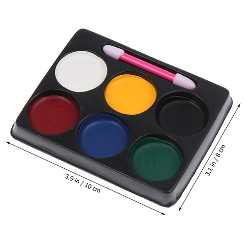 6 Color Halloween Kids Face Paints Set Drawing Body Painting Kits with Brush - Picture 9 of 11