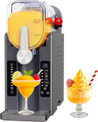 Slushie Machine: No Ice Needed All-In-One Slushy Maker for Home, Real-Time Temp