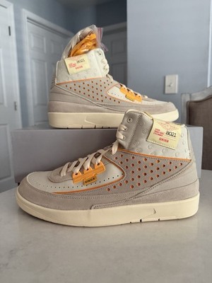 Size 9.5 Men Nike Jordan 2 Retro SP Union LA Rattan Grey Orange DN3802-200 NEW