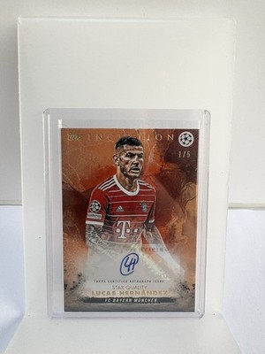 Topps Inception 2022/23 Star Quality Lucas Hernandez 1/5 Autogramm