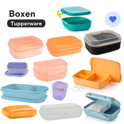Tupperware Naschkätzchen Vesper Brotzeit Brot Snackbox Lunchbox Bunt BPA-Frei 