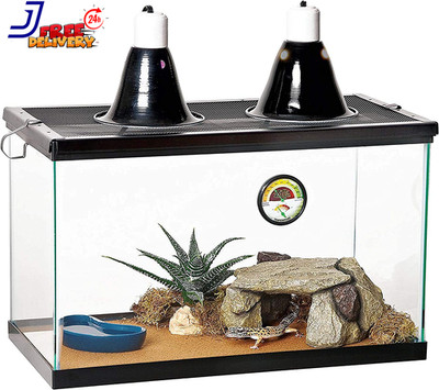 10-Gallon Aquatic Turtle Reptile Aquarium Tank Habitat With Basic Starter Kit