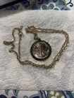 Coin Pendant Necklace 1942 walking Liberty Half Dollar–  28" chain