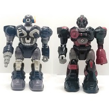 Hap-P-Kid Toy Robot Lot Of 2 Working