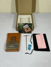 Kalimba Thumb Piano 17 Keys with Study Instruction and Tune Hammer Portable