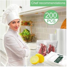 Airtight Sous Vide Bags - 200 Quart Size Sealer Bags