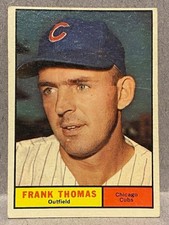1961 TOPPS BASEBALL FRANK THOMAS #382