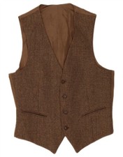 Vintage Herren Weste IT 50 Mittelbraun PH12