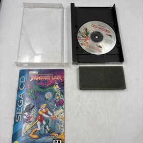 Dragon's Lair (Sega CD, 1993) CIB Complete w/ Manual & Registration Card & Foam
