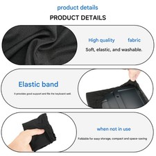 Black Dust Keyboard Skin Protector Cover for Standard Desktop Keyboard