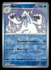 beartic pokemon card price Center: Sitting Cuties: Plush # 614 Water Water Beartic (Emerging Powers 31) -