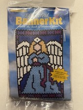 Beadery Beaded Banner Kit GUARDIAN ANGEL-Look Stained Glass 5308 10X14" beads