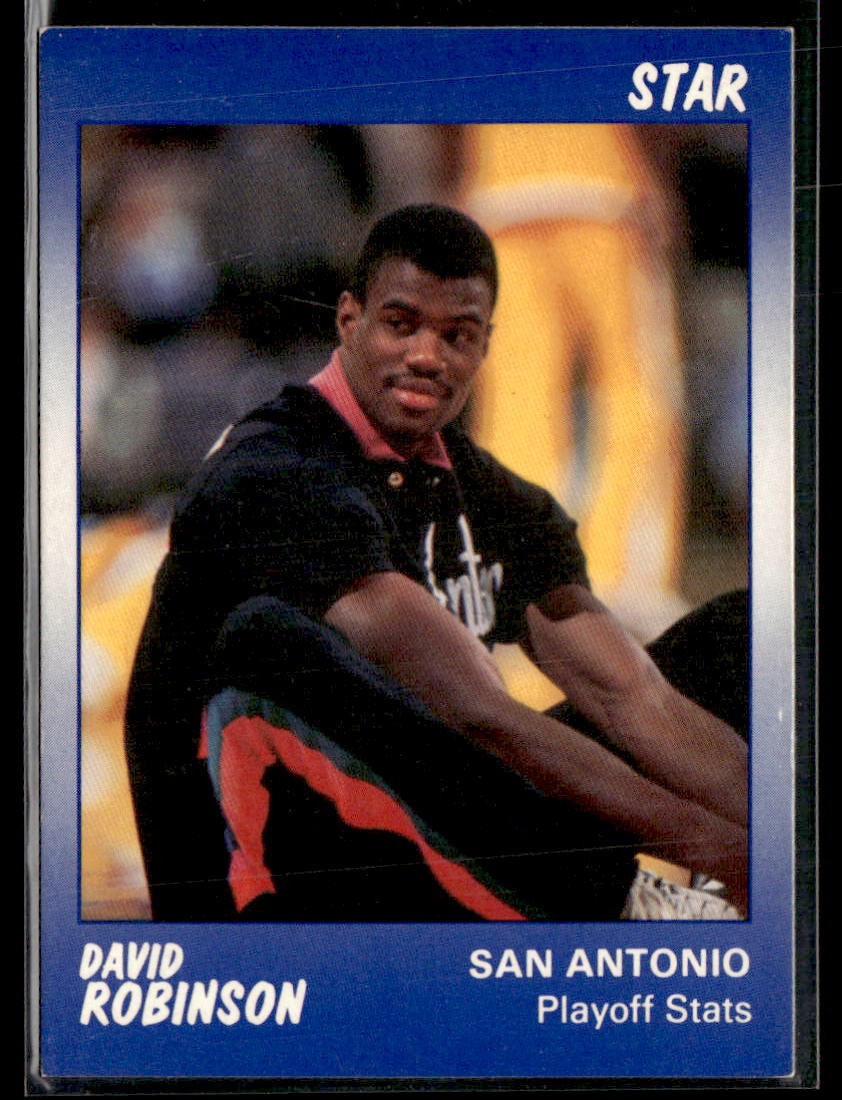 1990-91 Star David Robinson Blue #3 David Robinson Basketball Card 3501Q