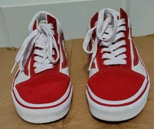 Size 9- Vans Old Skool Bolt - Red/White 