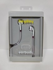 heyday Earbuds Mic  Remote 3.5mm Jack Comfort Fit Pink Cord And Trim