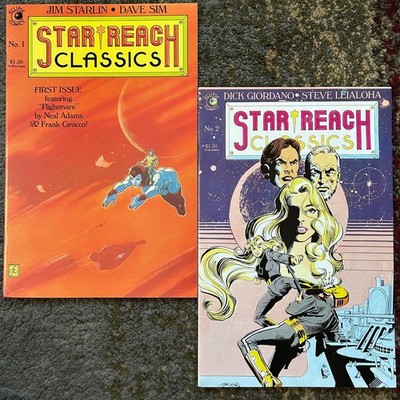 Lot of 2 Star*Reach Classics by Jim Starlin, Dave Sim, Neal Adams 1984 Eclipse