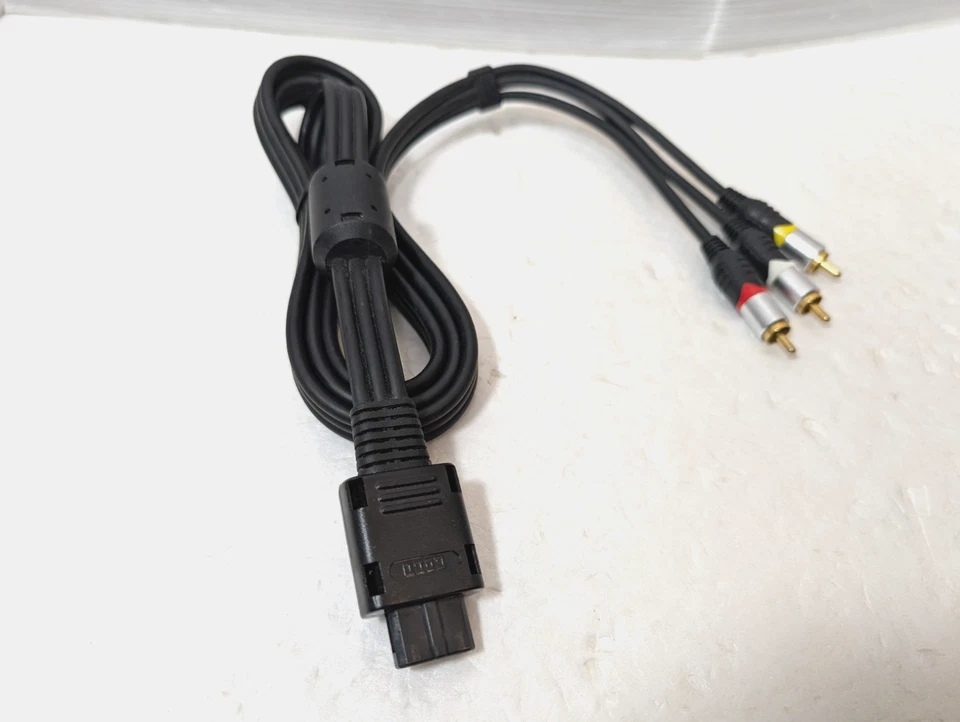 HORI SNES N64 GameCube Nintendo Composite Stereo AV Video Cable HG Japan - Image 4 of 4