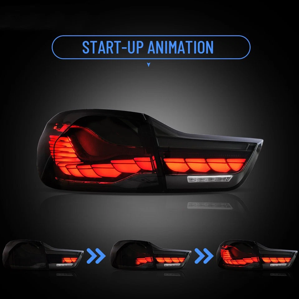 Lanternas traseiras de LED para BMW 4-Series 2014-2016 428i 435i 2017-2020 430i 440i/15-20 M4 - Imagem 4 de 4