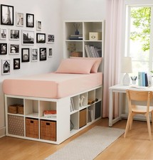 Cotton Rich Twin/Twin XL Dorm Sheet Set with Bonus Phone Pocket, Includes Two...