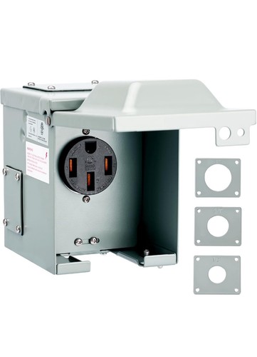 RVGUARD Prolunga 50 Amp 15 Piedi Per Camper E EV | Cavo NEMA 14-50 Con Indicatore Di Polarità E Organizer