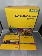 Rosetta Stone German/Deutsch HOMESCHOOL Version 3 1-3 Levels. No Headphone.