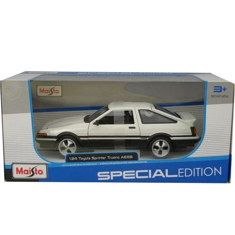 MAISTO TOYOTA SPRINTER TRUENO AE86 1/24 DIECAST MODEL CAR WHITE 32916 WH - Image 4 of 4