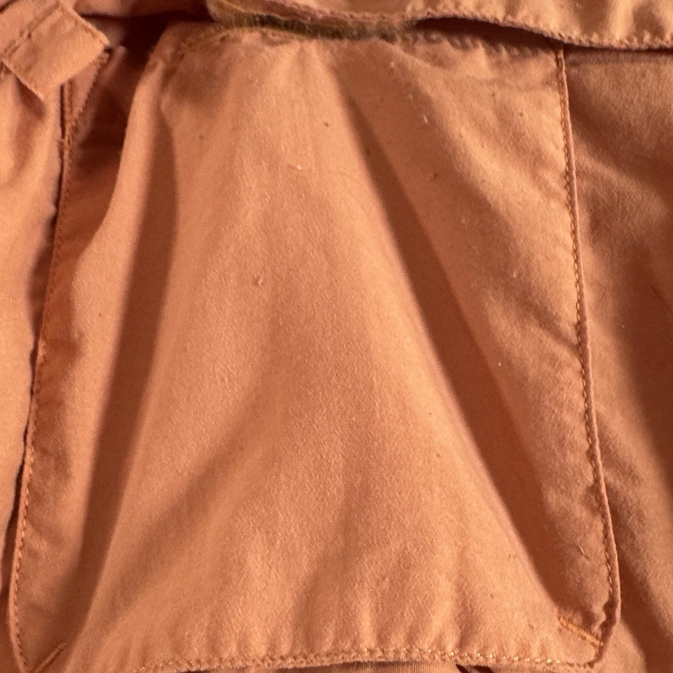 L.L. Bean Fishing Shirt Mens XL Orange Long Sleeve Vented Outdoor Nylon Blend - Image 2 of 4