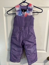 Spyder Kids Bib Snow Pants Size 2 2T Toddler Purple EXCELLENT