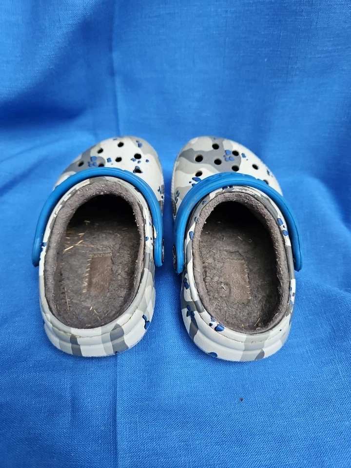 Crocs Shoes Toddler 7 Classic LINED CAMO Clogs Camouflage EXCELLENT - Image 4 of 4