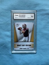JOHNNY MANZIEL 2014 LEAF DRAFT GOLD ROOKIE RC “MONEY MANZIEL” GRADED GEM MINT 10