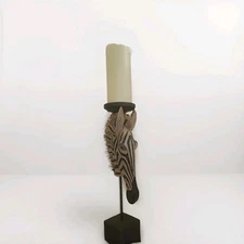 Zebra Candle Holder, Candle Not Included