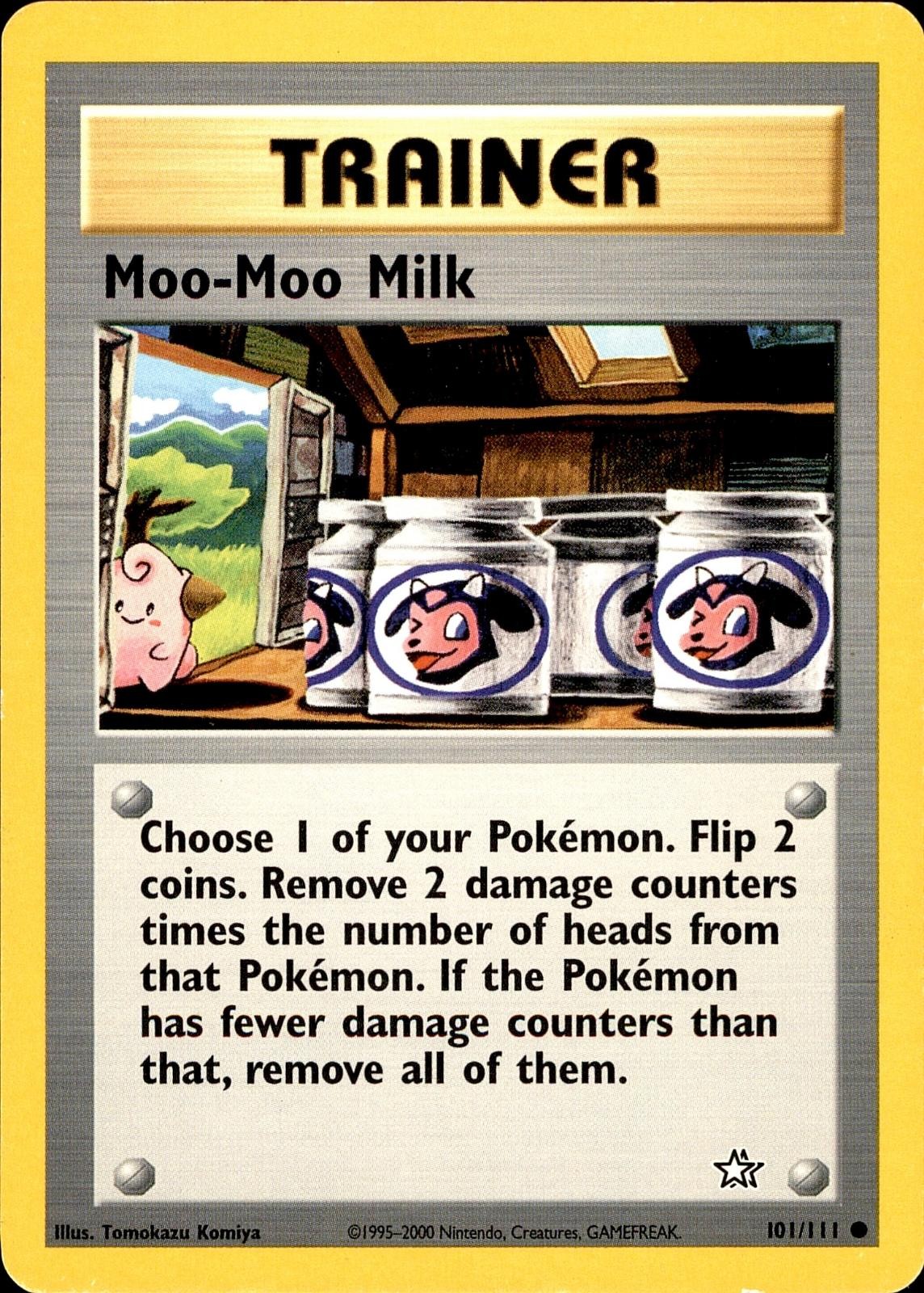 POKEMON MOO-MOO MILK 101 NEO GENESIS 111 COMMON UNLIMITED MP