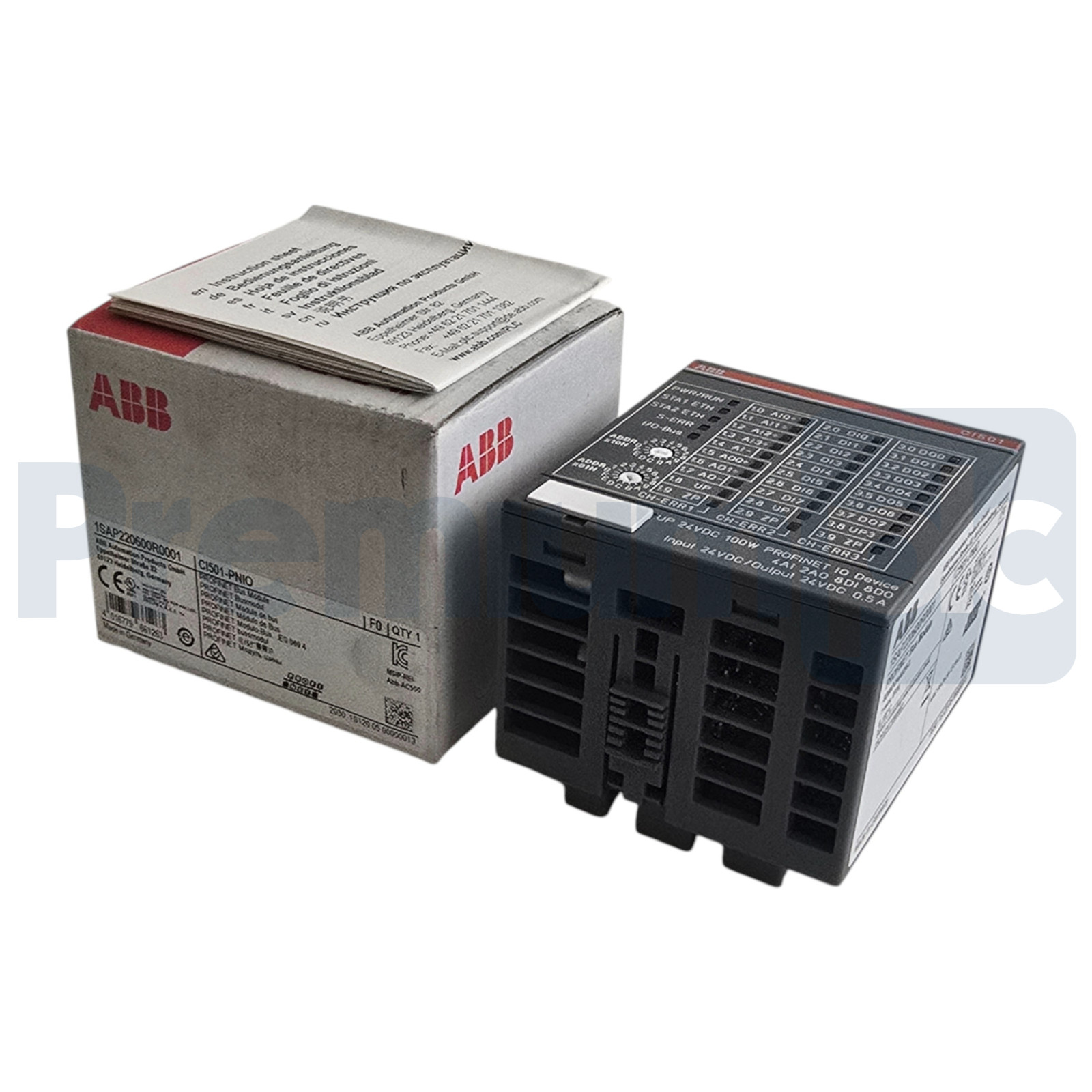 ABB CI501-PNIO | 1SAP220600R0001 AC500/S500 PROFINET Bus Module 8DI/8DO/4AI/2AO