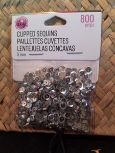 CousinDIY Cupped Sequins-Silver, 5mm 800/Pkg 