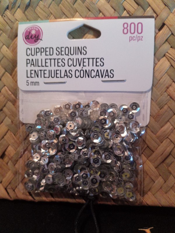 CousinDIY Cupped Sequins-Silver, 5mm 800/Pkg 