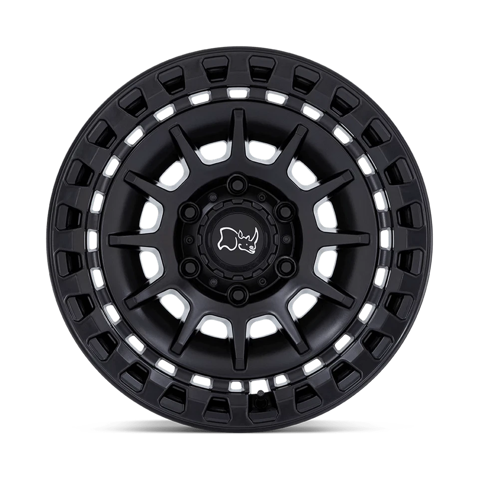 Rueda negra mate Rhino Barrage 17x8,5 6x5,5 (-10 mm) Foto 3 de 4