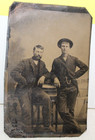 Photograph Lot of 8 Tin Type Tintype Men Women Children — photo 4
