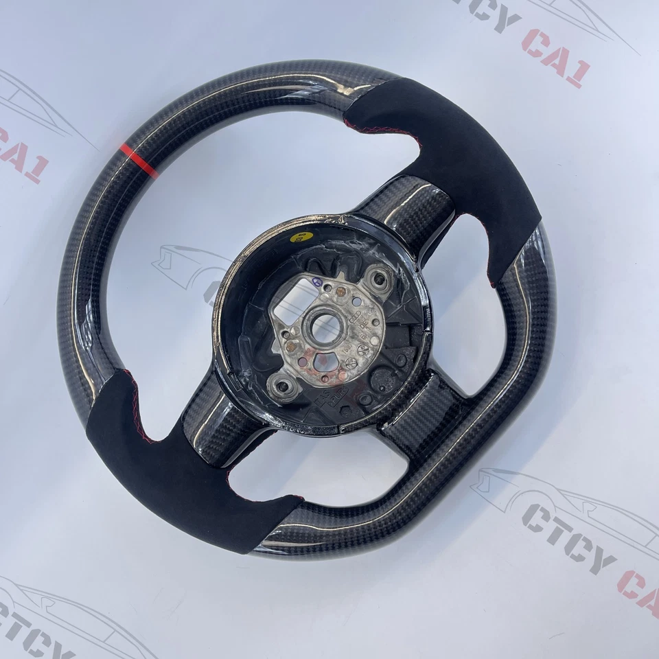 Custom Carbon Fiber Steering Wheel for Lamborghini Gallardo 2004-2014/ Alcantara - Image 3 of 4