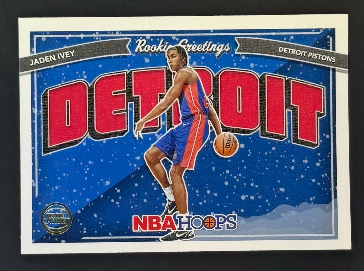 2022-23 Panini NBA Hoops - Rookie Greetings Jaden Ivey #5 Winter (RC)