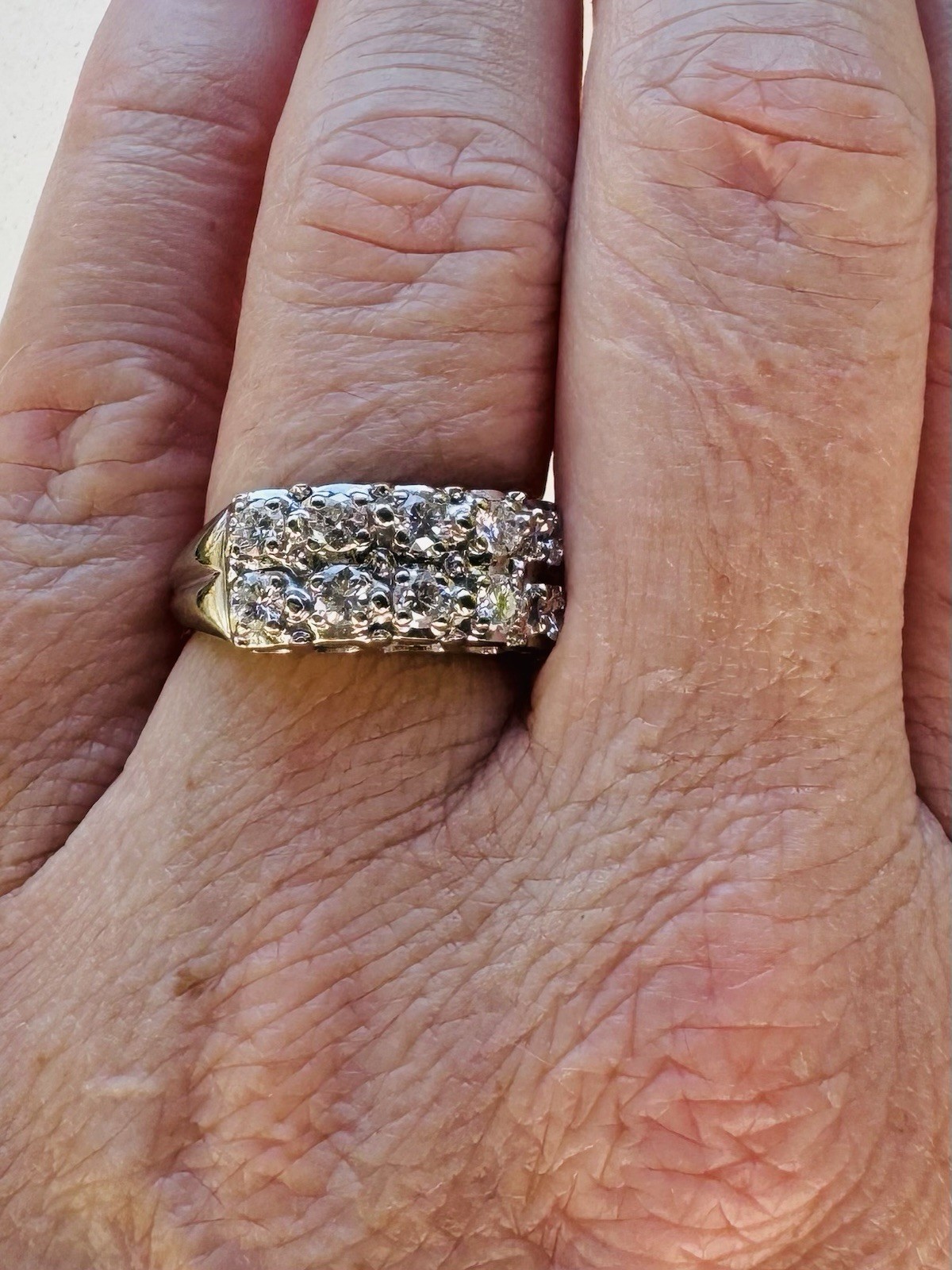 Diamond Ring  - 14k Solid Gold - Natural Diamonds… - image 4