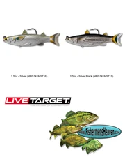 Live Target Mullet Swimbait (MUS) Any Color / Size Saltwater Lure FREE SHIPPING