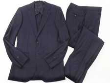 SHIPS Loro Piana striped setup jacket pants suit size42/navy    Men's