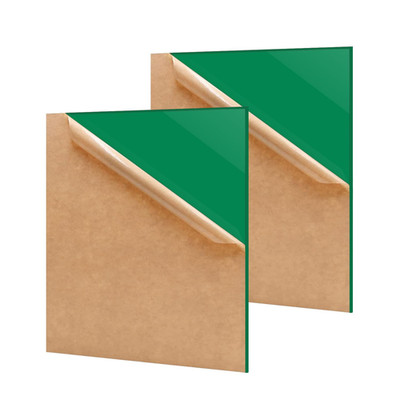 2 Pack 16'' x 20'' Opaque Green Acrylic Sheet, 3mm Thick Acrylic Plastic Sheet P