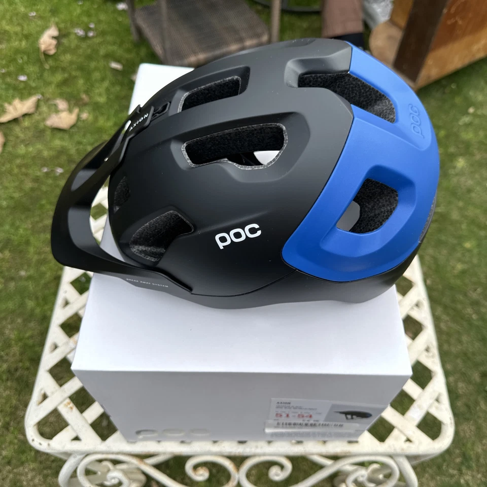 Axion POC Bike Helmet Uranium Black/Blue Matt Size S. 51-54 Bicycle Cycling NEW - Image 3 of 4