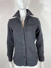 Veste ISABEL MARANT femme taille 36 style overshirt laine boutonné gris