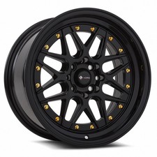 Vors Wheels Rim Vr7 16x8 4x98 Et20 73.1cb All Black Gold Rivet Vors Wheels Rim Vr7 16x8 4x98 Et20 73.1cb All Black Gold Rivet